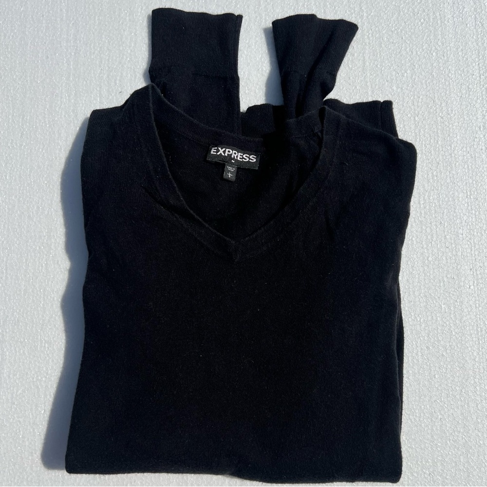 Express Classic Black Knit Top